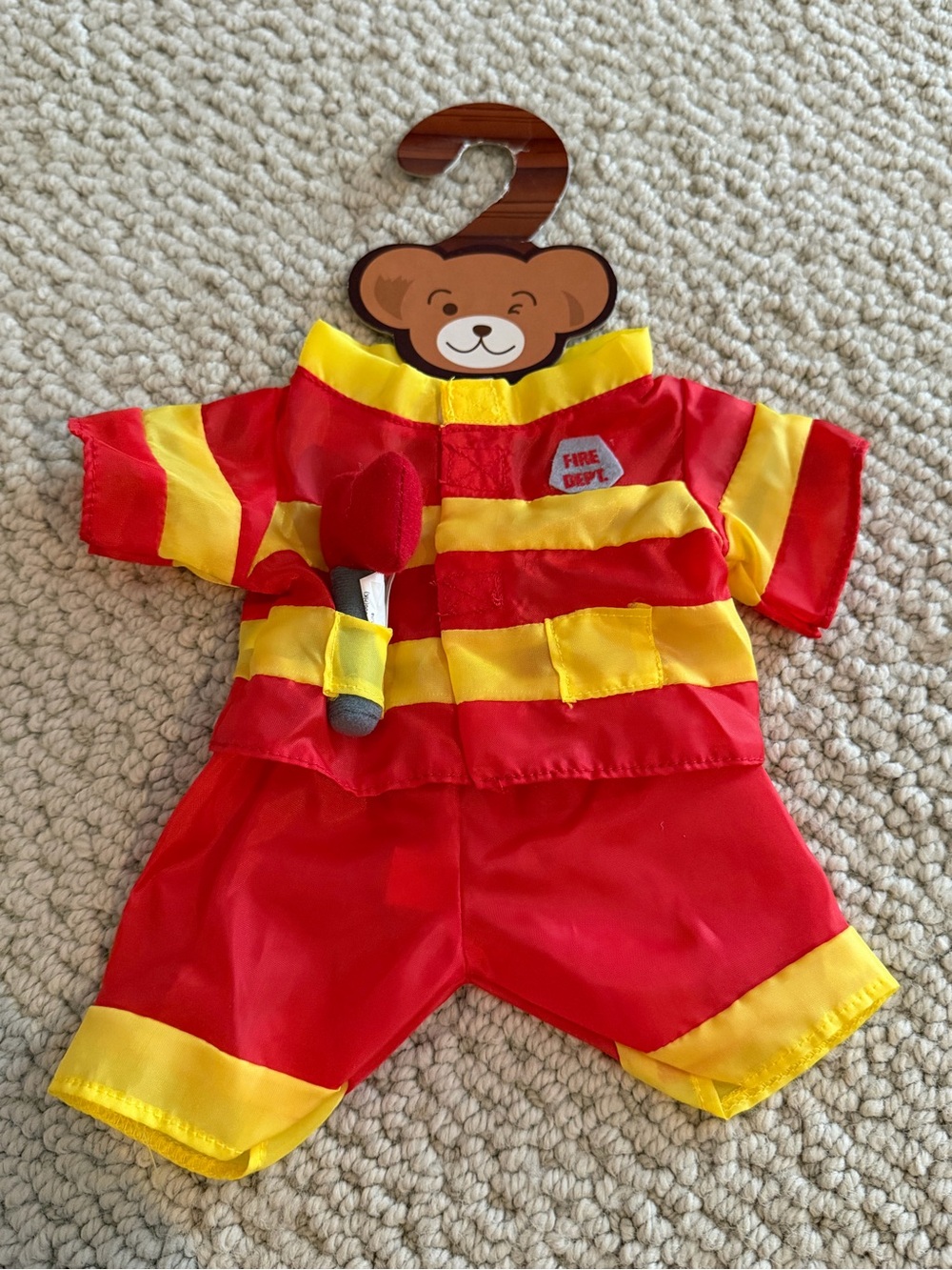 Kids Red and Yellow Firefighter Costume - Little Fire Dept